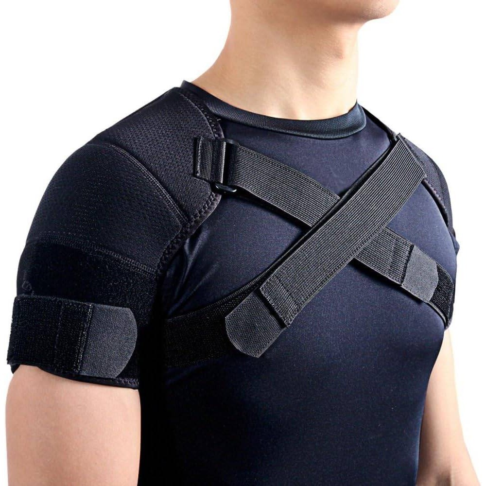 NuoyiMiao Double Shoulder Support Brace Strap NY-81 L/XL Back